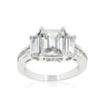 thumbnail image 2 of Emerald Cut Triplet Engagement Ring Size 9, 2 of 3