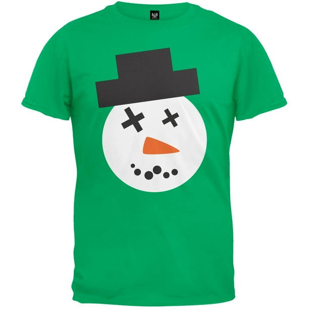 Ugly Christmas Sweater - Snowman Face Ugly Christmas Sweater Adult T-Shirt - Medium - Walmart