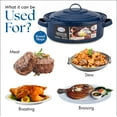 thumbnail image 6 of Alpine Cuisine Enamel Steel Dark Blue Speckle Dutch Oven 5.3 Quart - Non-Stick Coating Dutch Oven Pot with Lid & Eco-Friendly Carrying Handles, Multi-Purpose Cookware Pot for Baking, Roasting, 6 of 7