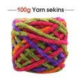 thumbnail image 3 of Wosthever Hilo de tejer de 100g, bufandas de hilo para tejer a mano, gorro, gorro, hilos de ganchillo tejidos a mano, accesorio de costura para Artesanía No.23, 3 of 5