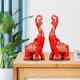 thumbnail image 1 of Figuras de perfecl Estatuilla de elefante para parejas regalos para decoración de escritorio adornos artesanales para el hogar Rojo, 1 of 8