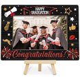 thumbnail image 1 of shiyou-Graduation Picture Frame, Class of 2025 Grad Photo Frames, Happy Graduation Wood 4x6 Frame with Easel for Table Shelf Decor, Graduates Gifts for Him Her-A02, 1 of 4