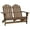 Brown, variant on vidaXL 2-Seater Patio Adirondack Chair Solid Wood Fir Blue