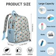 thumbnail image 6 of Pug and Love Heart Backpack Backpack for School,Cute School Bag,Schoolbag with Adjustable Shoulder Straps & Padded Back,13.8"x11.4"x6", 6 of 6