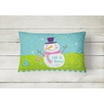 thumbnail image 2 of Carolines Treasures VHA3017PW1216 Christmas Snowman Let it Snow Fabric Decorative Pillow  12H x16W multicolor, 2 of 3
