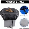 thumbnail image 3 of 2 Pcs Rain Barrel Net, Ø 60 cm Rain Barrel Cover with Drawstring, Adjustable Protective Net, Protection Against Leaves, Mosquitoes, 3 of 5