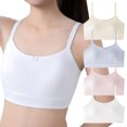 thumbnail image 4 of Bra for Girls, Soft Cotton Breathable Training Bra with No Wire, Double-Layer Front, Full Coverage, for Ages 12–14, Spring Summer Wear, 4 of 9