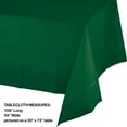 thumbnail image 2 of Hunter Green Plastic Tablecloths, 3 Count, 2 of 2