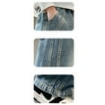 thumbnail image 5 of YunPes Boys Jeans Baggy Casual Classic Straight Wide Leg Denim Pants Loose Barrel Leg Trousers Retro Hip Hop Streetwear Washed Jeans, 5 of 8