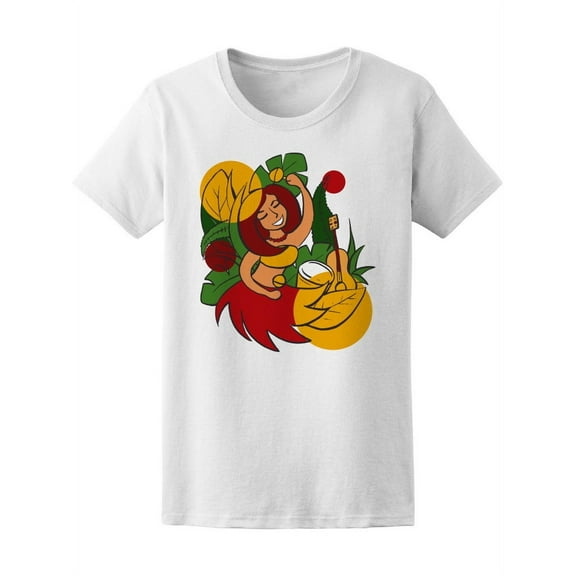 Girl Dancing In Tropic T-Shirt Women -Image by Shutterstock, Female XX-Large