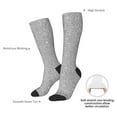 thumbnail image 4 of Naloa GlitterSilver Thigh High Socks Extra Long Stretchy Sock Women Over Knee High Opaque Stocking Daily Wear, 4 of 6