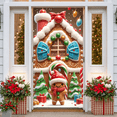 thumbnail image 4 of Festive Gingerbread House Christmas Banner Colorful Holiday Decor for Winter Decoration Party Celebration, 4 of 9