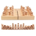 thumbnail image 3 of Estrategia Tradicional De Madera Plegable Sunnimix Ajedrez Chino Juego de Habilidad Tablero de piezas de ajedrez, 3 of 8