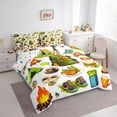 thumbnail image 2 of Erosebridal Teens Adventure Camping Accessories Twin Bedding Sets 7-Piece,Funny Food Bedding Comforter Set for Boys Girls,Breathable Home Decor, 2 of 6