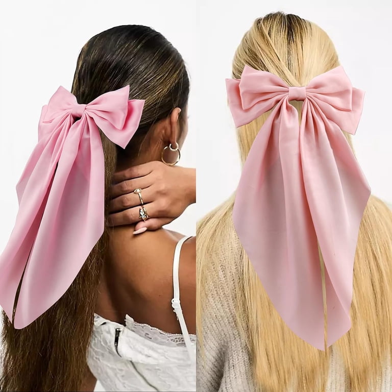 3Pcs Hair Bows for Women Natural White Hair Bow Big Hair  display picture 1