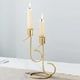 thumbnail image 5 of Candelabro de Metal, Candelabro de Estilo Nórdico, MESA CENTRO de MESA para Mantel, Sala de Estar, Decoración de Chimenea de Fiesta Oro, 5 of 8