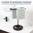 thumbnail image 4 of FVKRNYZ Towel Holder Stand, S Shaped Hand Towel Holder Rack for Bathroom Countertop with 7inch Stable Base for Kitchen Countertop, Black, 4 of 8