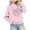 Pink, variant on Odeerbi Toddler Boys Girls Christmas Crewneck Sweatshirts Fall Winter Pullover Sweatshirt Kids Long Sleeve Christmas Pattern T-shirt Sweatshirt Top Toddler Clothes Olive Green