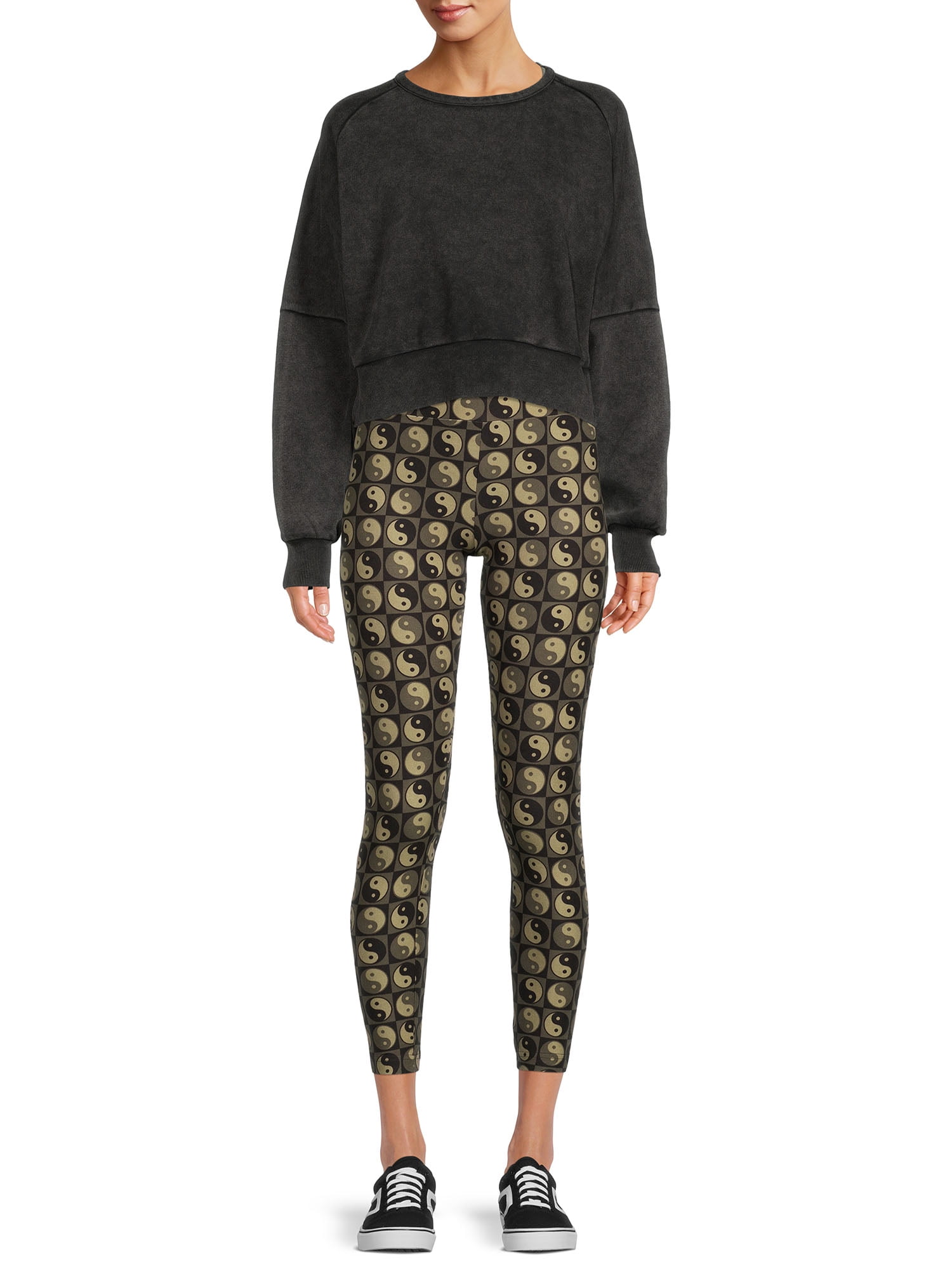 No Boundaries Women's Juniors Sueded Ankle Leggings