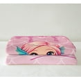 thumbnail image 3 of Mermaid Fleece Blanket Mermaid Scales Sherpa Blanket 40"X50" Mermaid Princess Throw Blanket Princess Bedroom Decor Glitter Pink Sequins Flannel Blanket Warm Cozy, 3 of 6