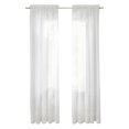 thumbnail image 4 of Window White Sheer Curtains 108 Inches Long 6 Panels Sheer White Curtains Clear Curtains Basic Rod Pocket Panel, 4 of 5