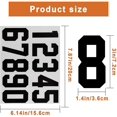 thumbnail image 2 of 100 Piece Reflective Mailbox Number Stickers, Self Adhesive Reflective Capital Letter Sticker, Number Decals Vinyl Mailbox Decals for Bin, Window, Door(3 Inch,Black), 2 of 8