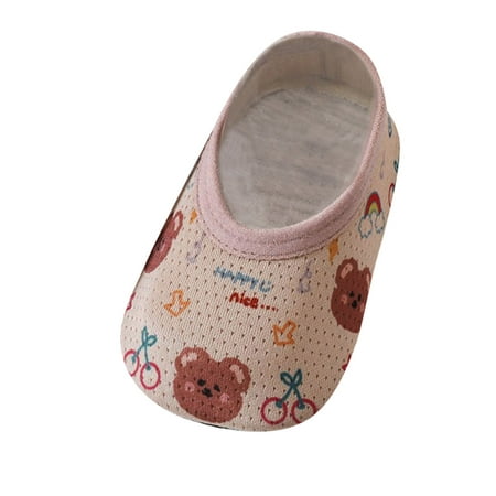 

Socks Boys Girls Non Slip Summer Print Breathable First Walkers Prewalker Floor Soft Shoes 0-18M