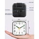 thumbnail image 4 of Reloj despertador analógico silencioso, pequeño reloj despertador de viaje que no hace tictac, reloj despertador de sobremesa silencioso con luz nocturna, función de repetición, reloj despertador a, 4 of 5