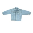 thumbnail image 1 of Ropa De Muñeca Masculina A Escala 1/6 Sunnimix Hecha A Mano Chaqueta De Mezclilla, 1 of 8