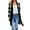 Black, variant on ZXSXSY Women Plaid Printed Open Front Pockets Long Sleeve Winter Sweater Cardigan