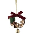 thumbnail image 5 of Couronne de Fête avec Baies Rouges Classiques et un Nœud Élégant pour Votre Porte d'Entrée Décoration de Bienvenue Intérieure Extérieure, 5 of 5