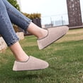 thumbnail image 4 of Pantuflas de mujer, cómodos zapatos de interior con espuma viscoelástica, cálidas zapatillas de casa con forro polar de felpa, zapatos de casa antideslizantes con espalda cerrada Ormromra 221842-2, 4 of 9