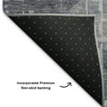 thumbnail image 5 of Addison Rugs Mayfield Premium Machine Washable Transitional Geometric Blue Rectangle Rug, 5' X 7'6" Machine Washable Transitional Geometric Blue Oversized Sherpa Throw Blanket, 5 of 6