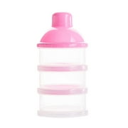 Midewhik baby essentials Baby Milk Box Powder Dispenser Container 3 Layers Storage Formula Feeding