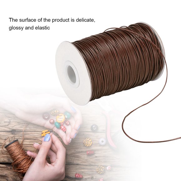 Bracelet String, Nylon Waxed Cotton Cord, Elastic Hand-Woven Bracelet For Jewelry Making Necklace Sewing Bags Clothing Shoes