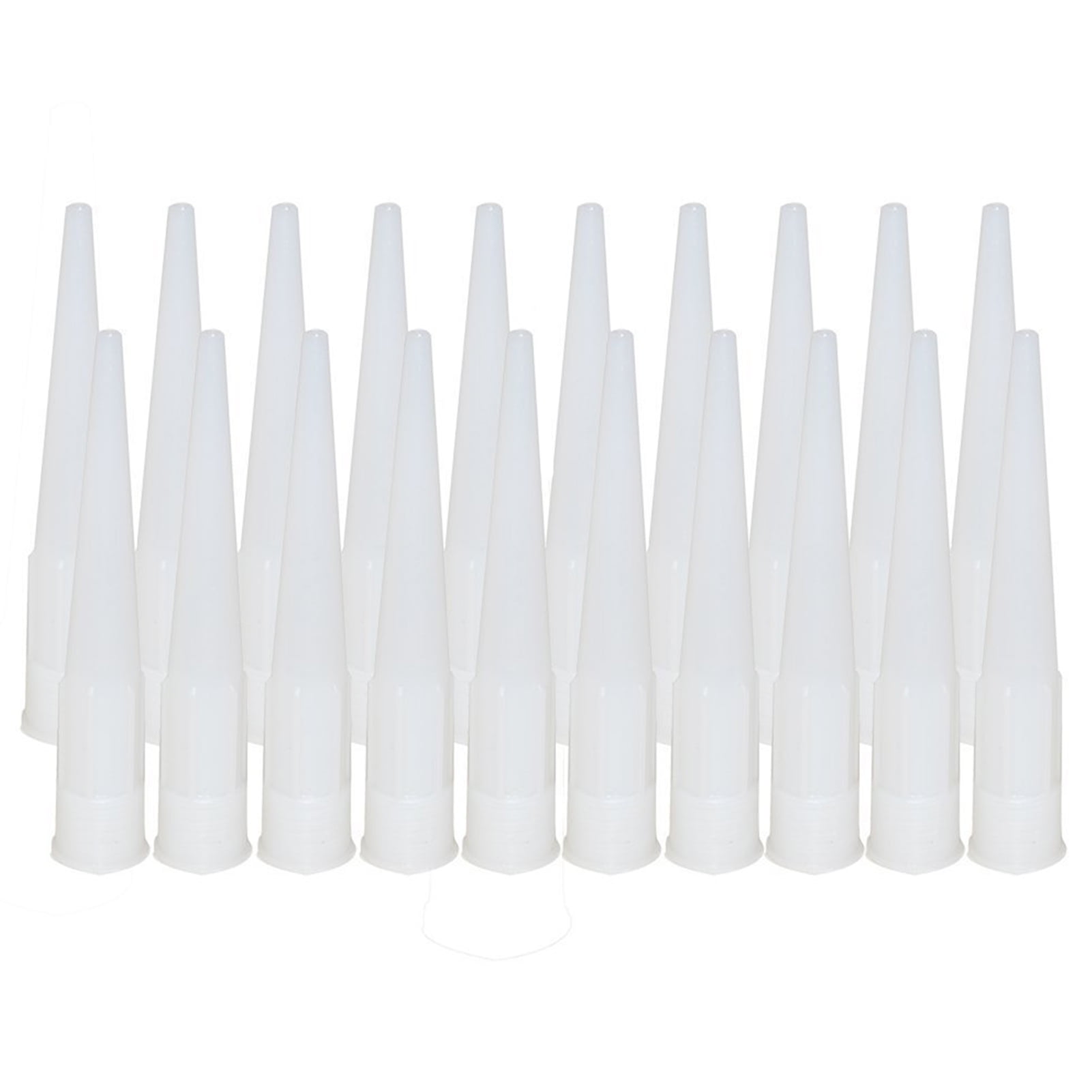 SANWOOD Caulking Nozzle 20Pcs Silicone Caulking Nozzles Glass Glue Sealant Tip Mouth Extension