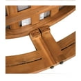 thumbnail image 5 of Christopher Knight Home Outdoor Wood Lounge Chair with Woven Rope Accents, Grey Cushion, 5 of 11