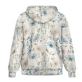 thumbnail image 2 of SCRAWLGOD Flower Zip Hoodies for Women Oversized Graphic Sweatshirt for Women Plus Size S Long Sleeve Women Outfits Casual Work Elastic Ladies Zip Up Hoodie Soft, 2 of 7