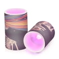 thumbnail image 7 of Yayeee Flameless Candles with Remote Flickering Battery Operated Multi Color Changing, Black Skeleton, 7 of 7