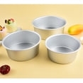thumbnail image 5 of Aluminum Round Cake Pan Set, 3-Piece for Tiered Cakes, Durable, Even Heating, Rust-Resistant, Professional Bakeware, 4, 6, 8 in., Package May Vary, 5 of 5