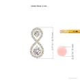 thumbnail image 3 of ANGARA Natural Double Diamond Infinity Pendant in 14K Yellow Gold for Women (Size-5.1mm| Color-I-J| Clarity-I1-I2) | April Birthstone, Anniversary, Jewelry Gift for Women | Natural Diamond Necklace, 3 of 7