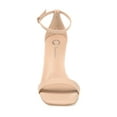 thumbnail image 6 of Journee Womens Everton Open Toe High Stiletto Sandals, 6 of 8