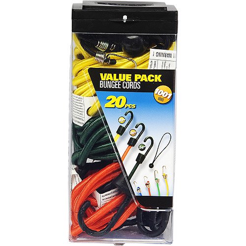 SmartStraps Assorted Bungee Cord Value Pack, 20 Count