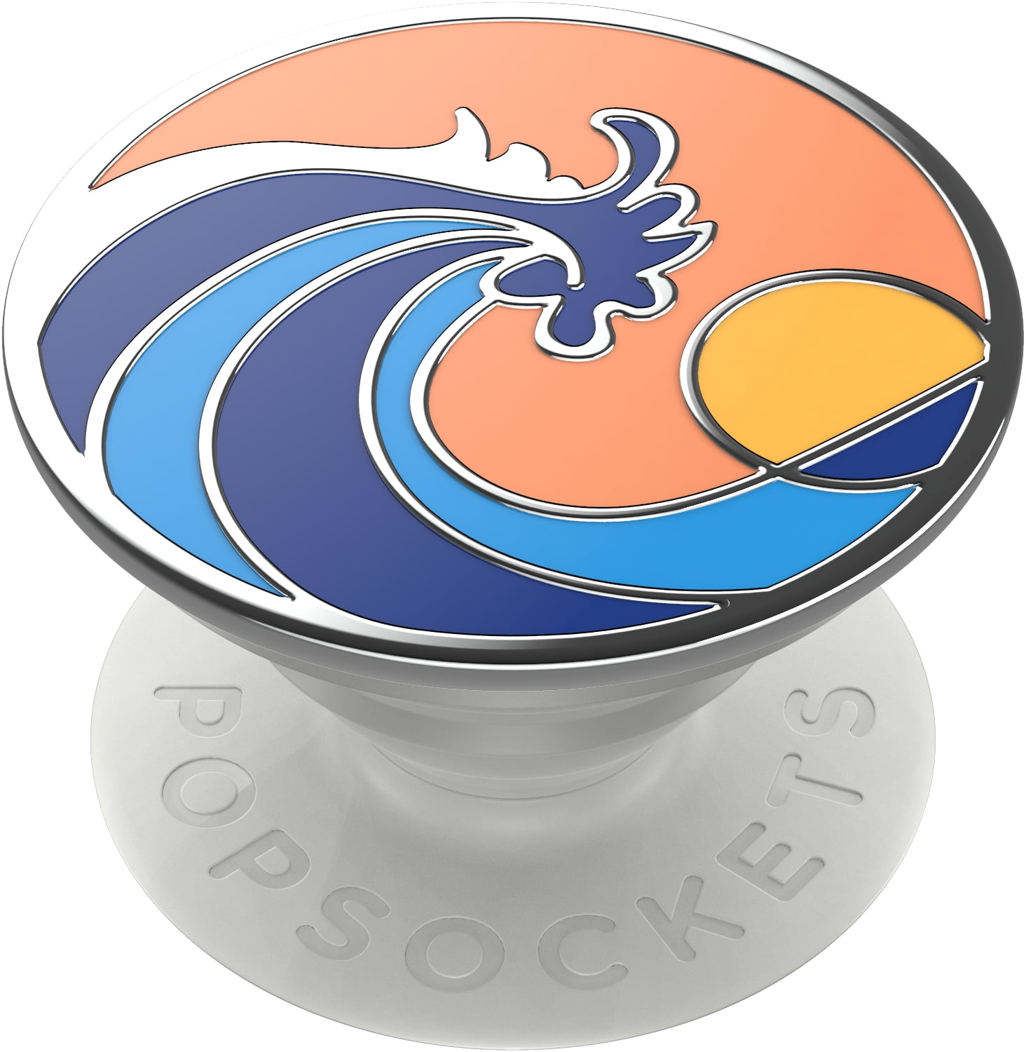 PopSockets PopGrip with Swappable Top for Phones and Tablets Enamel Space Shuttle Navy