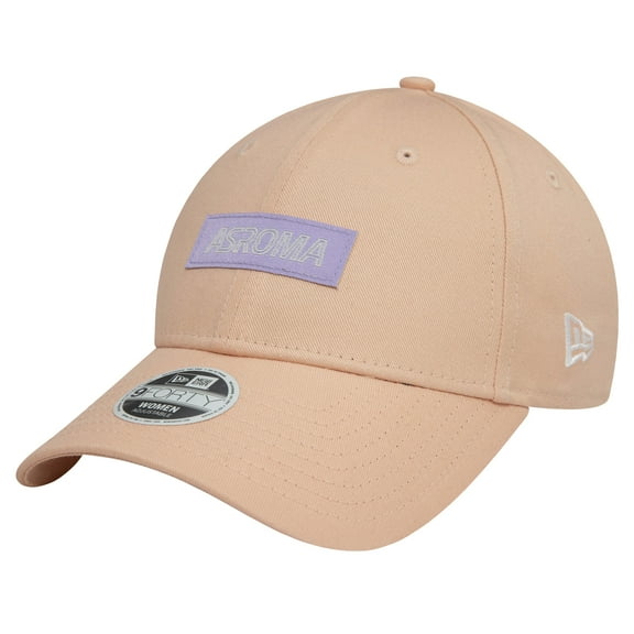 Women's New Era Pink AS Roma Wordmark 9FORTY Adjustable Hat