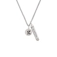 thumbnail image 2 of Delight Jewelry Silvertone Disc 1/2'' Initial - g - Silvertone Guardian Angel Bar Charm Necklace, 23", 2 of 4