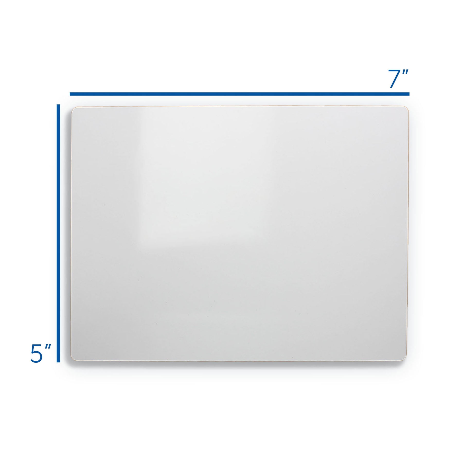 Flipside Products Double-Sided White Dry Erase Board, 5" x 7", Pack of 12
