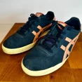 thumbnail image 4 of Asics Onitsuka Tiger Blue Suede Pink-Vickka Women's Size 8.5 Shoes D3Q1L, 4 of 6