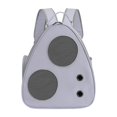 thumbnail image 1 of Mochila transportadora para gatos con bolsillos laterales, bolsa de viaje para acampar al aire libre y caminar Gris, 1 of 8