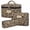 Classic leopard print, variant on 3PCS Large Travel Quilted Makeup Bag for Women, Floral Cotton Cosmetic Bag, Coquette Aesthetic Floral Toiletry Organizer Bag